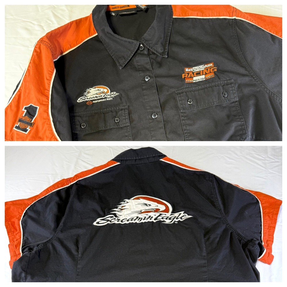 Harley Davidson‎ Screaming Eagle Racing Performance Shirt Womens Size 3W